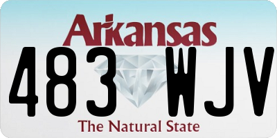 AR license plate 483WJV