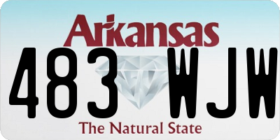 AR license plate 483WJW
