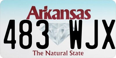 AR license plate 483WJX