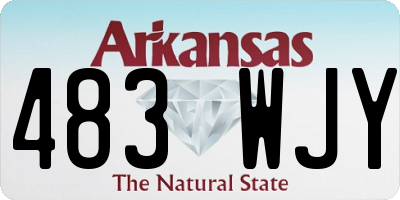 AR license plate 483WJY