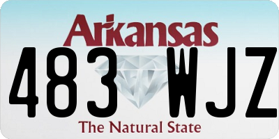 AR license plate 483WJZ