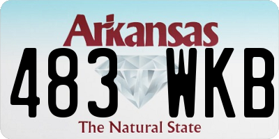 AR license plate 483WKB