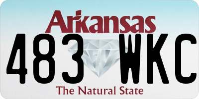 AR license plate 483WKC