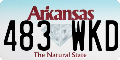 AR license plate 483WKD