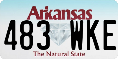 AR license plate 483WKE