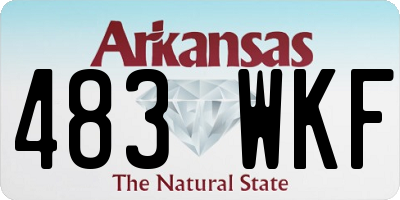 AR license plate 483WKF