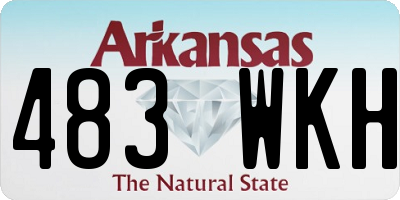 AR license plate 483WKH