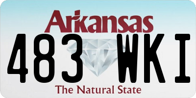 AR license plate 483WKI