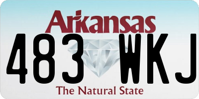 AR license plate 483WKJ