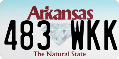 AR license plate 483WKK
