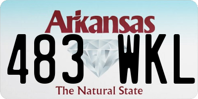 AR license plate 483WKL