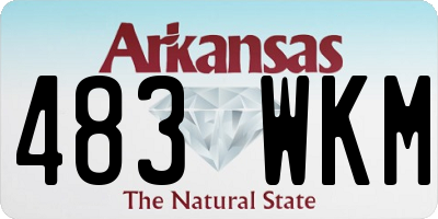 AR license plate 483WKM