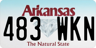 AR license plate 483WKN