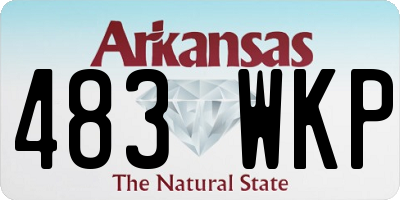 AR license plate 483WKP