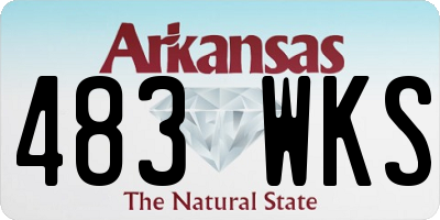 AR license plate 483WKS