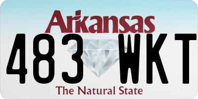 AR license plate 483WKT