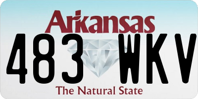 AR license plate 483WKV