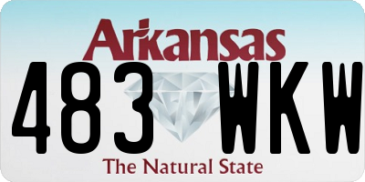 AR license plate 483WKW