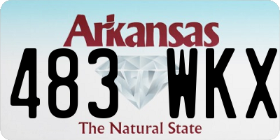 AR license plate 483WKX