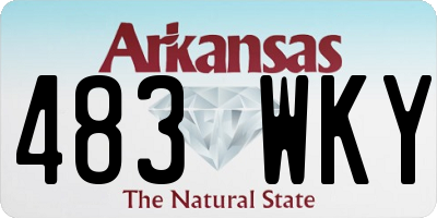 AR license plate 483WKY