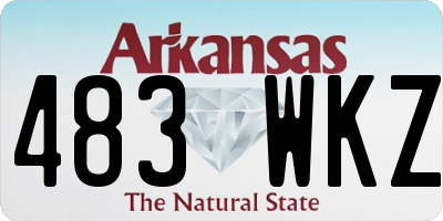 AR license plate 483WKZ