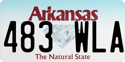 AR license plate 483WLA