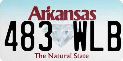 AR license plate 483WLB