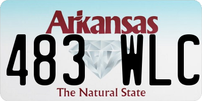 AR license plate 483WLC