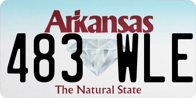 AR license plate 483WLE