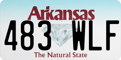 AR license plate 483WLF