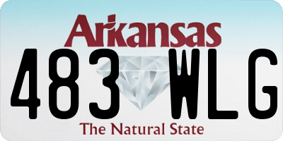 AR license plate 483WLG