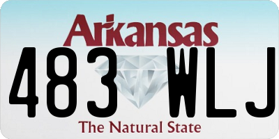 AR license plate 483WLJ