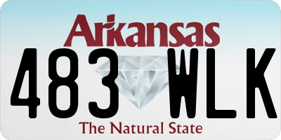 AR license plate 483WLK