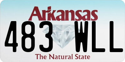 AR license plate 483WLL