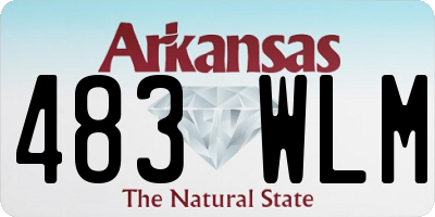 AR license plate 483WLM