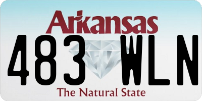 AR license plate 483WLN