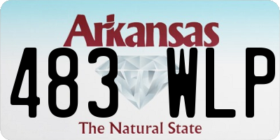 AR license plate 483WLP