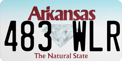 AR license plate 483WLR