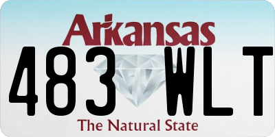 AR license plate 483WLT