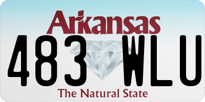 AR license plate 483WLU