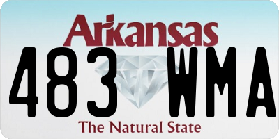 AR license plate 483WMA
