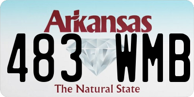 AR license plate 483WMB