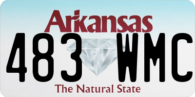 AR license plate 483WMC
