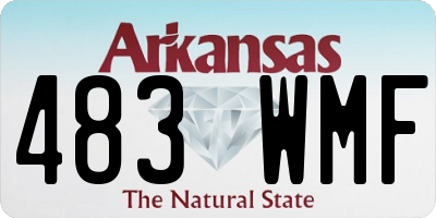 AR license plate 483WMF