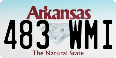 AR license plate 483WMI