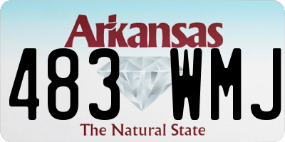 AR license plate 483WMJ