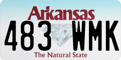AR license plate 483WMK