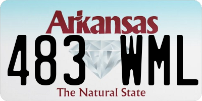 AR license plate 483WML