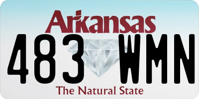 AR license plate 483WMN