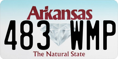 AR license plate 483WMP
